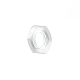 Lock Nut Flangeless Fitting - White